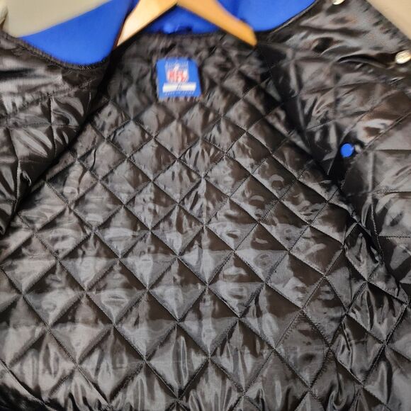 Buffalo Bills Jacket Satin Bomber Coat NFL Team Varsity Button NFL Mens XL - Picture 7 of 12